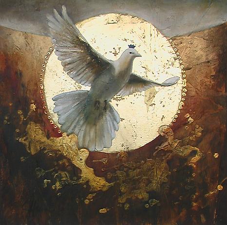 Dove Oil Painting by Joy Heyneke